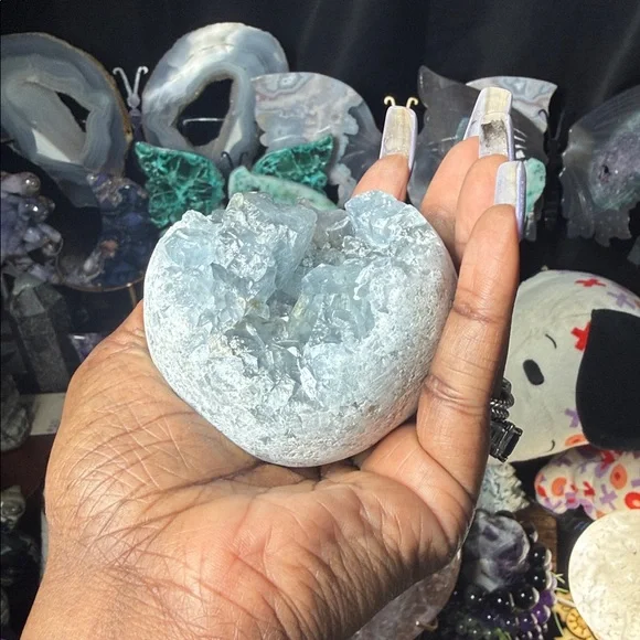 Raw Blue Celestite Crystal Stone - Picture 6 of 8